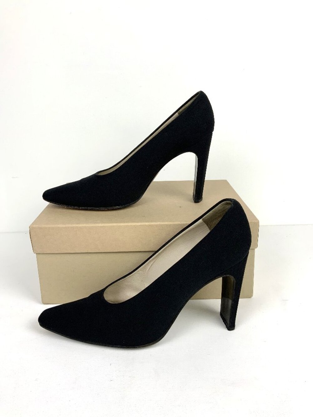 Studio Delman Black Formal Pumps Heels Sz 9.5M